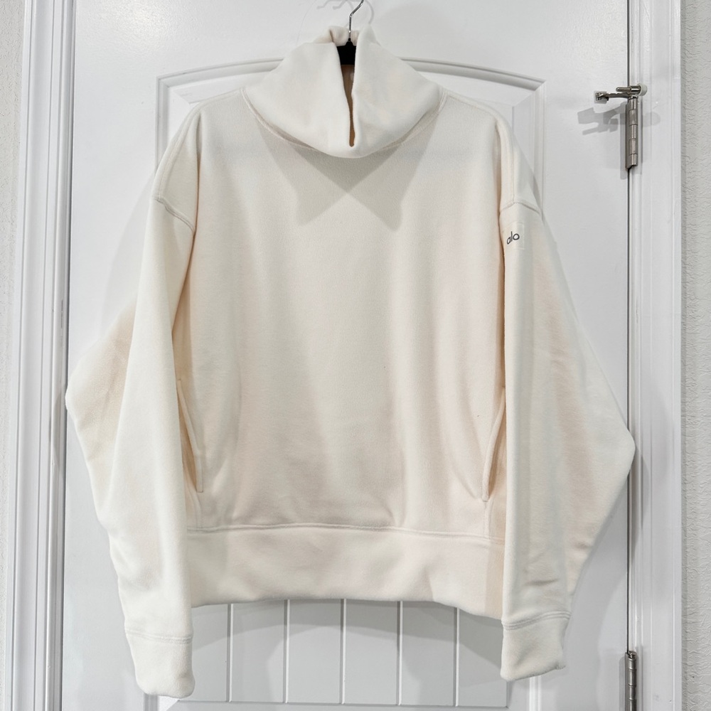 Alo Yoga Polar Fleece Hazy Pullover Small NWT